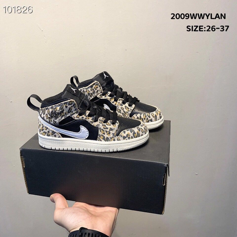 _Real head layer_ Nike Air Jordan Brand 1 AJ1 Jordan first high-end sports children_s shoes basketball shoes 26-37-24a2b578
